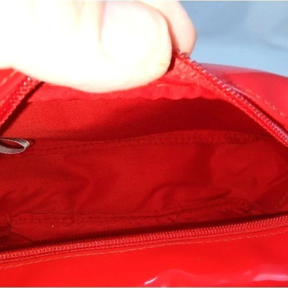 Christian Lacroix Rouge Red Patent Makeup‎ Bag 9